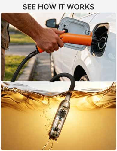 Siphon Pump for Gasoline and Diesel Battery Powered