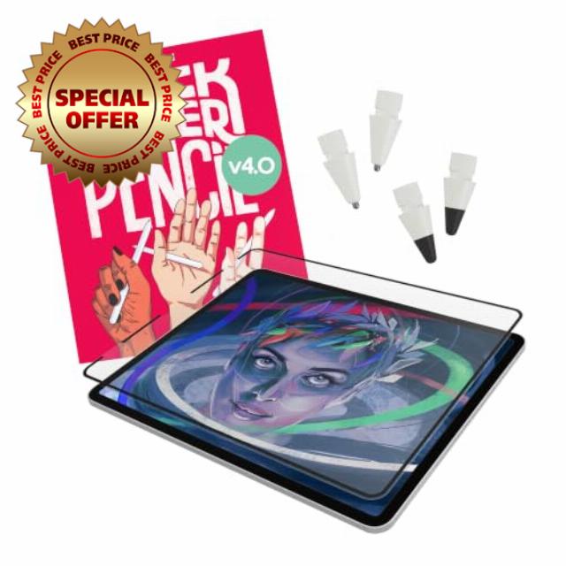 Astropad Rock Paper Pencil v4.0 — Paper Feel Matte Screen Protector for iPad Pro 13″ (M4