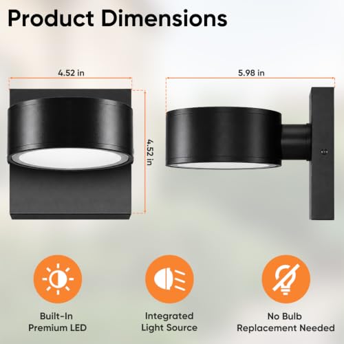 Modern Matt Black Exterior Light Fixtures