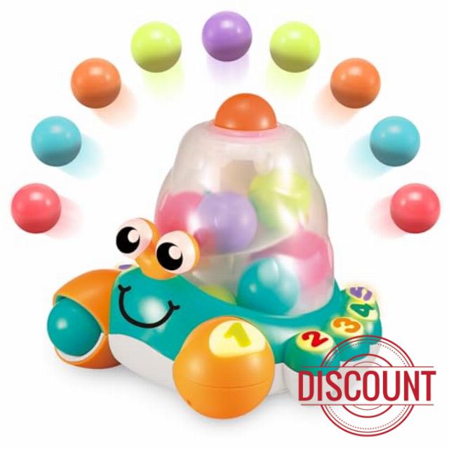 Interactive Crawling Counting Crab Toy