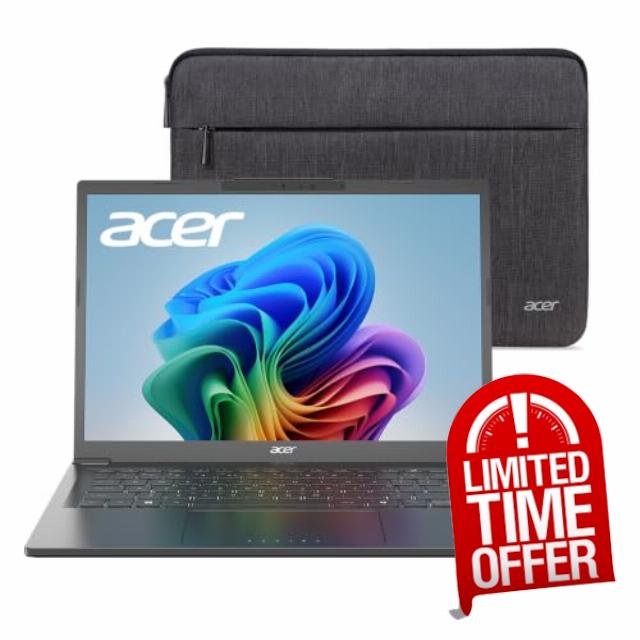 Acer Aspire 14 AI Copilot+ PC - Intel Core Ultra 5 226V & 14” WUXGA Touch - NPU: Up to 40 Tops - GPU: Up to 53 Tops | Intel Arc 130V | 16GB LPDDR5X | 1TB Gen 4 SSD | Wi-Fi 6E | A14-52MT-59DP