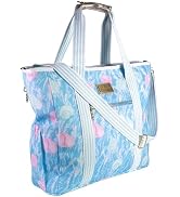 Lilly Pulitzer Beach and Picnic Cooler, Insulated Bag with Adjustable Shoulder Strap and Zipper, ...