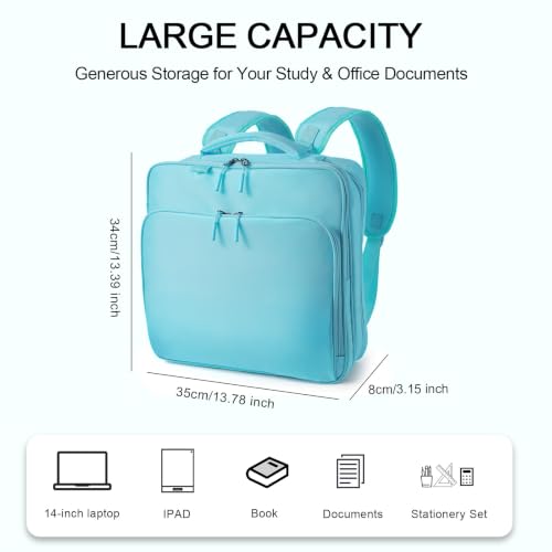 500 Sheet Capacity Multi-Pockets Organizer                                                          Fits up to 14" Laptop
