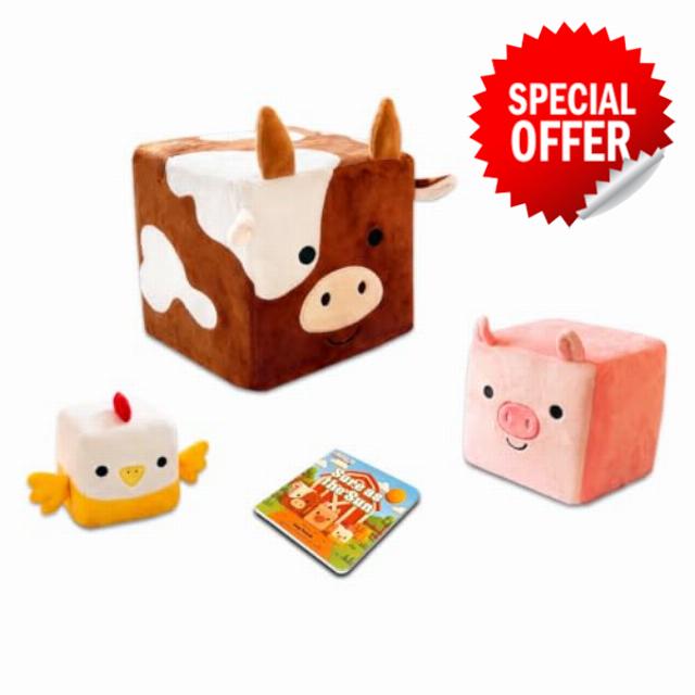 Mod Blox Bloxters Farm Friends Foam Play Cube Set for Boys and Girls｜Plush Cow
