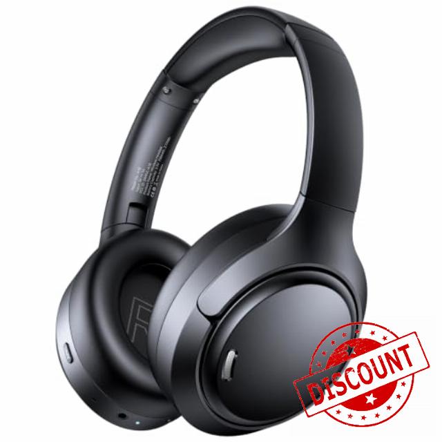 Hybrid Active Noise Cancelling Bluetooth 6.0 Headphones 120H Long Playtime