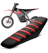 MyRainier Yozma IN10 Seat Cover, Non-Slip Ribbed PVC Dirt Bike Cover, Red | Cover adds grip to he...