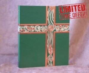 Green Ceremonial Binder | 1" Spine | Green with Copper Embossed Foil | Liturgical Supplies | Three Ring Forma