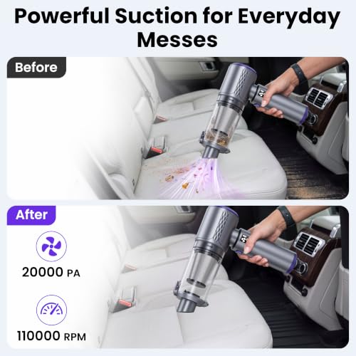 4-in-1 Handheld Small Vacuum with Air Duster