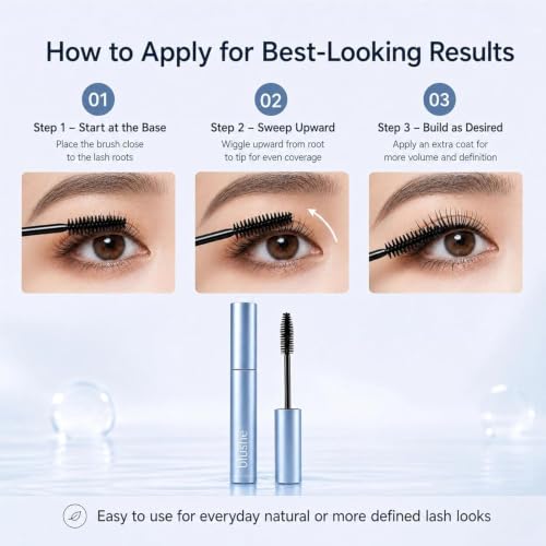Blush Korean Mascara Volumizing & Lengthening Waterproof Mascara for Mature Women