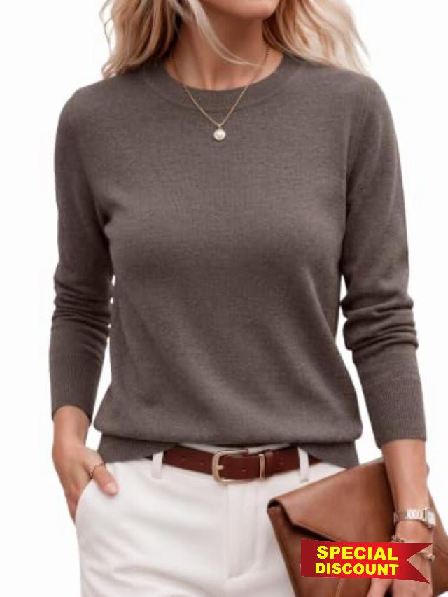 EFAN Womens Wool Blend 2026 Fall Business Casual Lightweight Sweater                                                          Quiet Luxury Style