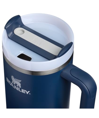 Dark Navy Handle and Straw | 3-Position Lid | Cup Holder Compatible for Travel | Insulated Stainless Steel Cup | BPA-Free