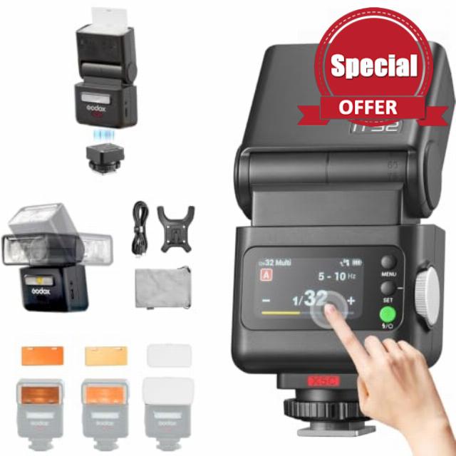 GODOX iT32 TTL Camera Flash with X5C Trigger & Diffuser for Canon