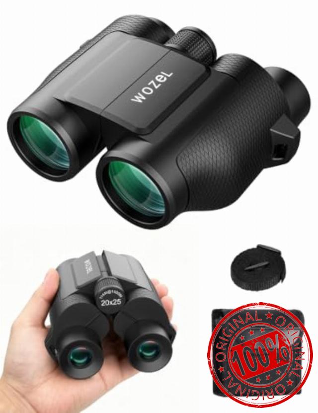20x25 Compact Binoculars for Adults & Kids High Powered for Bird Watching                                                          Low Light Vision for Concert Cruise Travel