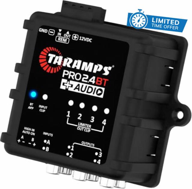 Taramps PRO 2.4BT + Audio DSP Bluetooth Audio Processor for Car Audio                                                          Bluetooth DSP with music streaming
