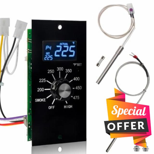 Digital Control Board Replacement Parts with P Set for Pit Boss 340-820                                                          Fits PB340