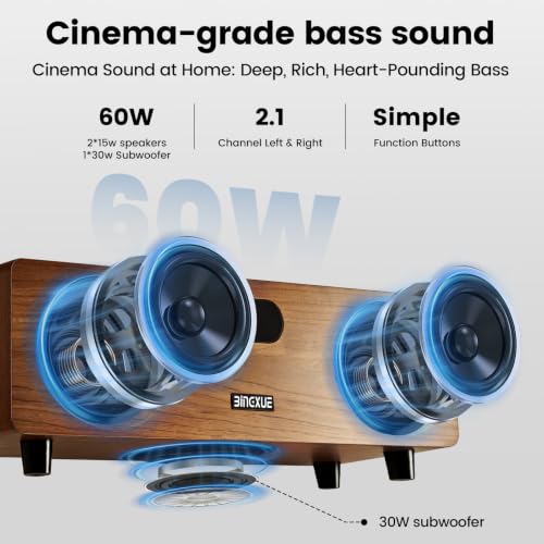 TV Speaker Dual 15W Powerful Sound + 30W Subwoofer