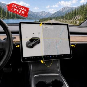 4-Way Tesla Screen Swivel Mount for Model Y & Model 3 Display                                                          Fits Y 2019-2024 & 3 2017-2023