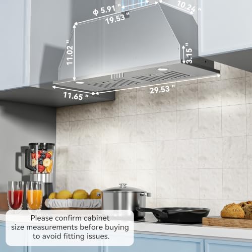 600 CFM for Kitchen 3 Speeds Fan