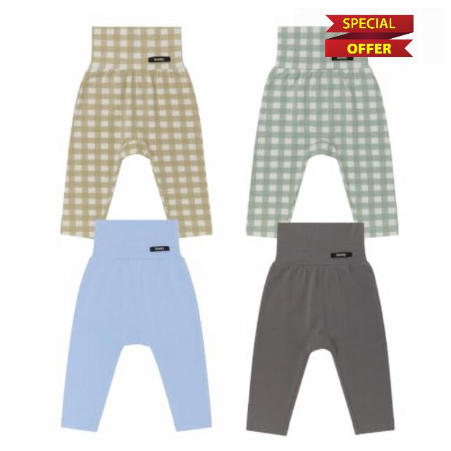 Konny Baby Pants Soft Modal High Waist Leggings 4P-Set | Stylish & Comfortable Baby Girl Boy Clothes