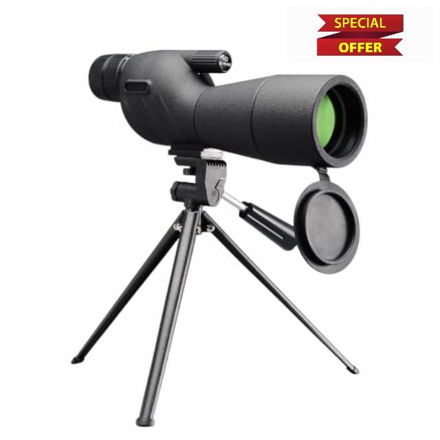 M.A.K Angled 20-75x60 Zoom HD Spotting Scopes with Tripod Phone Adapter                                                          HD Optics