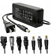 63V 1.1A 4 Prong Scooter Charger, 4-Pin Connector Battery Charger Replacement Accessories for 54V...