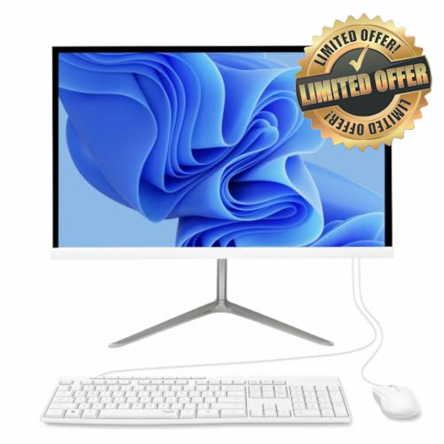 All-in-One Desktop Computer PC 22" FHD G5400 16GB 512GB SSD for Home Office                                                          G5400