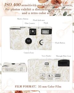 6 Pack Single-Use 35mm Film Camera Disposable Bulk with Flash