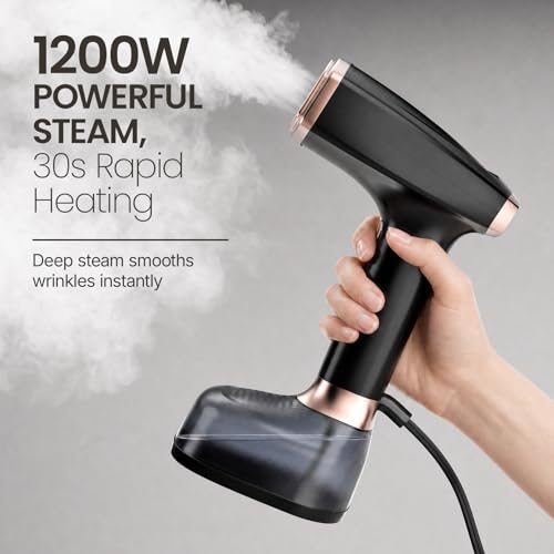 370ml Large Tank 30s Heat-Up Powerful 1200W for 20 Mins Continuous Steam