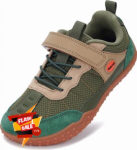 WHITIN Little/Big Kid Retro Barefoot Shoes with Wide Toe Box WK103                                                          Toe Freedom