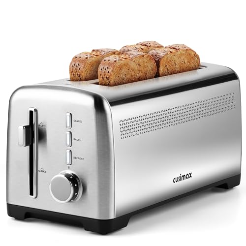 CUSIMAX Long Slot Toaster for Sourdough