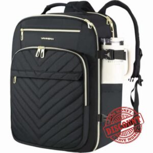VANKEAN 40L Water- Resistant Laptop Backpack for Women College                                                          Flight Approved Carry on Backpack