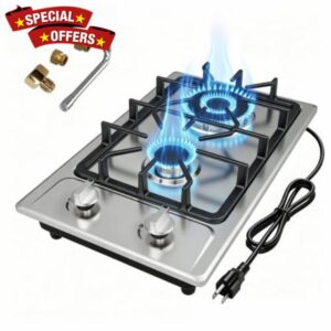 12 Inch Gas Cooktop 2 Burner