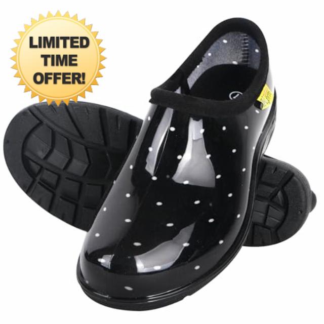 Garden Shoes for Women Waterproof Slip-On Rubber Rain Gardening Clogs                                                          Outdoor Garden Clogs Rubber Rain Boots Flat Womens Rain Shoes