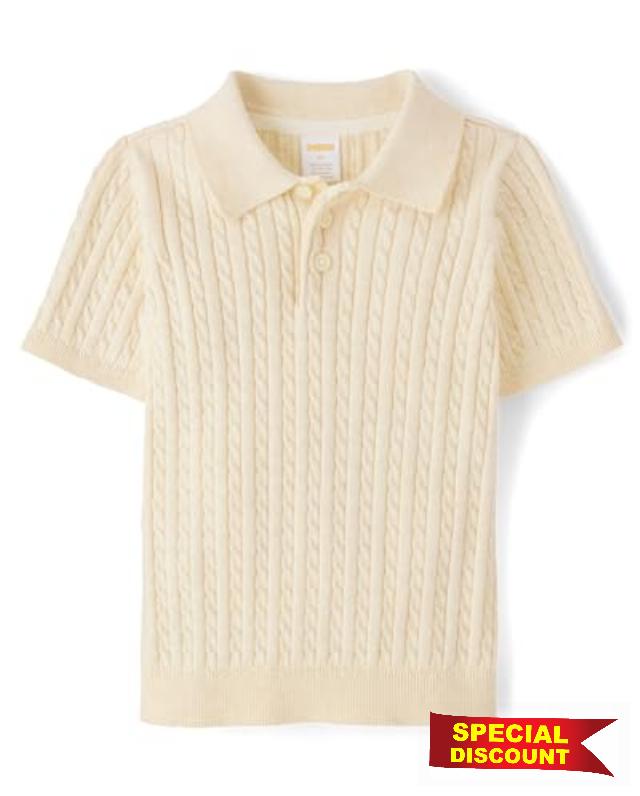 Gymboree Boys' and Toddler Short Sleeve Knit Sweater Polo Shi