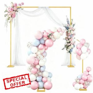 2-in-1 Dual-use Square Balloon Arch Stand Metal