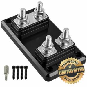 Double ANL Fuse Block Compatible with SMD Double Fuse Block                                                          2 Routes Dual Fuse Block Fit for SMD FB-2 Double Fuse Block