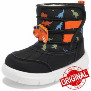 STQ KIDS Wide Toe Box Toddler Snow Boots Boys Girls Winter Shoes Outdoor                                                          Water-Resistant