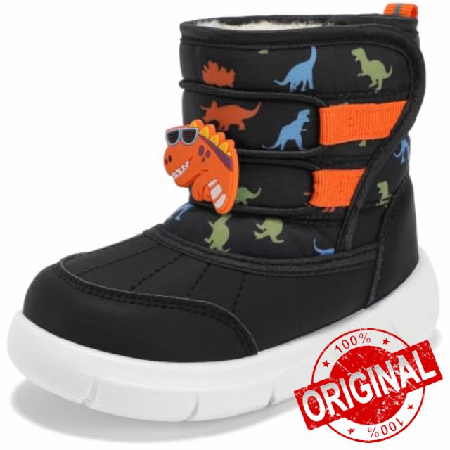 STQ KIDS Wide Toe Box Toddler Snow Boots Boys Girls Winter Shoes Outdoor                                                          Water-Resistant