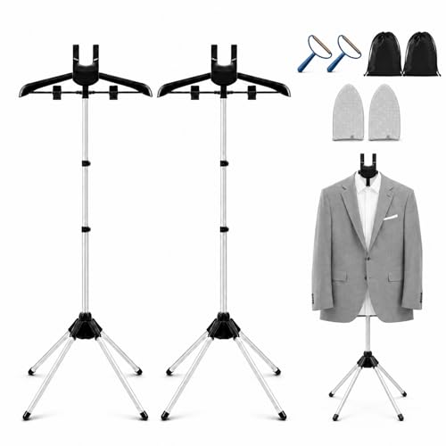 33-63 Inch Metal stand with 360 rotating hanger for shirts