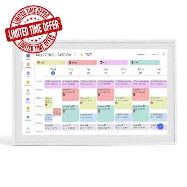 27" Digital Calendar