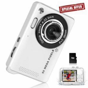 MOMILLA Kids Camera with Waterproof Case