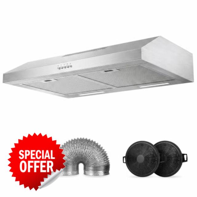 SOZT® 30 Inch Under Cabinet Range Hood                                                          300CFM Fast Venting