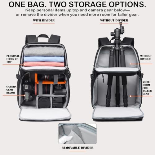 DSLR/Mirrorless Travel Bag                                                          15.6" Laptop Compartment
