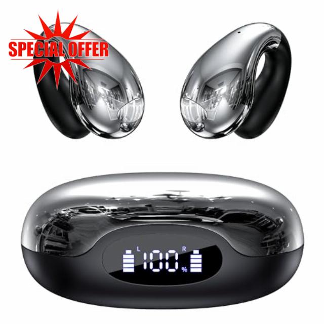 Upgraded Clip-on Ear Earbuds