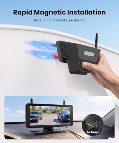 1-Min Easy Magnetic Install Smart Detection Helps Spot Cars & Pedestrians