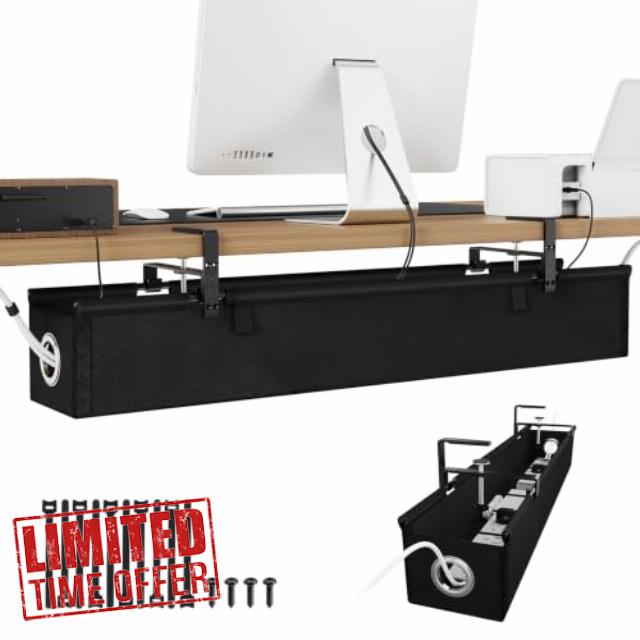 KEEGH Under Desk Cable Management Tray 36"
