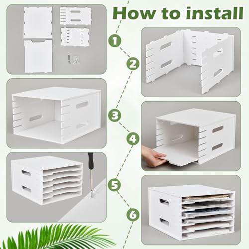 Desktop Storage Rack Document Holder for Desk Home Office