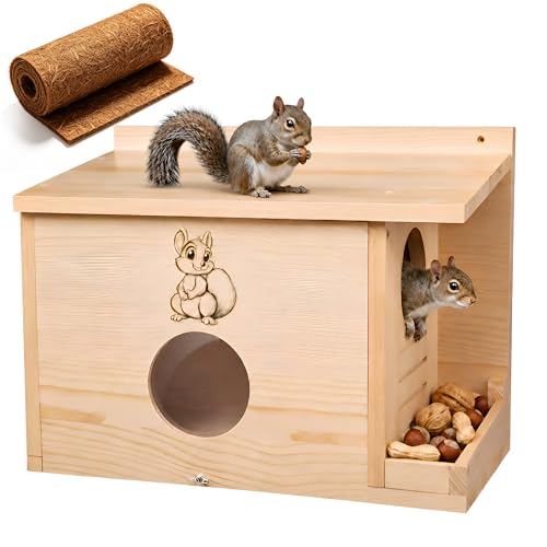 Anti-Predator Nest Box with Feeder