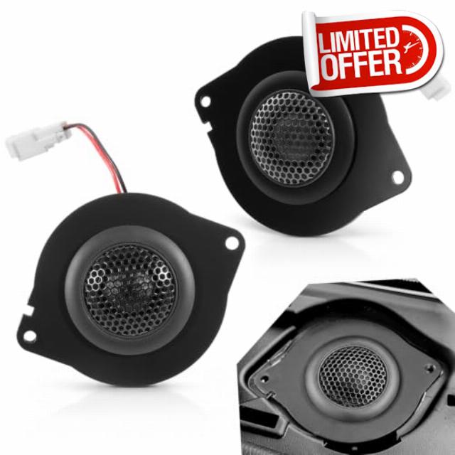 LAIKOU Super Tweeters fit for Jeep Wrangler JL JLU 2018‑2026 & Gladiator JT                                                          Pair 1" Tweeter