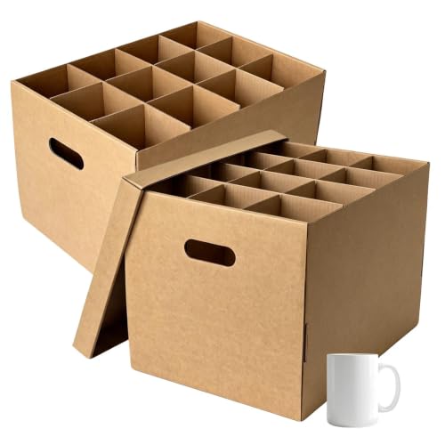 Tea Cups & Glassware with Dividers & Lids Handle